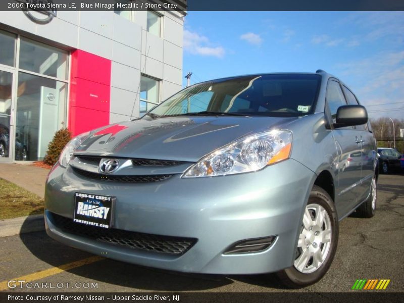 Blue Mirage Metallic / Stone Gray 2006 Toyota Sienna LE