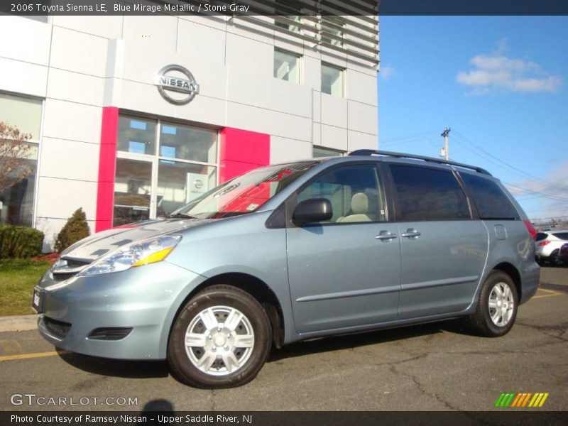 Blue Mirage Metallic / Stone Gray 2006 Toyota Sienna LE