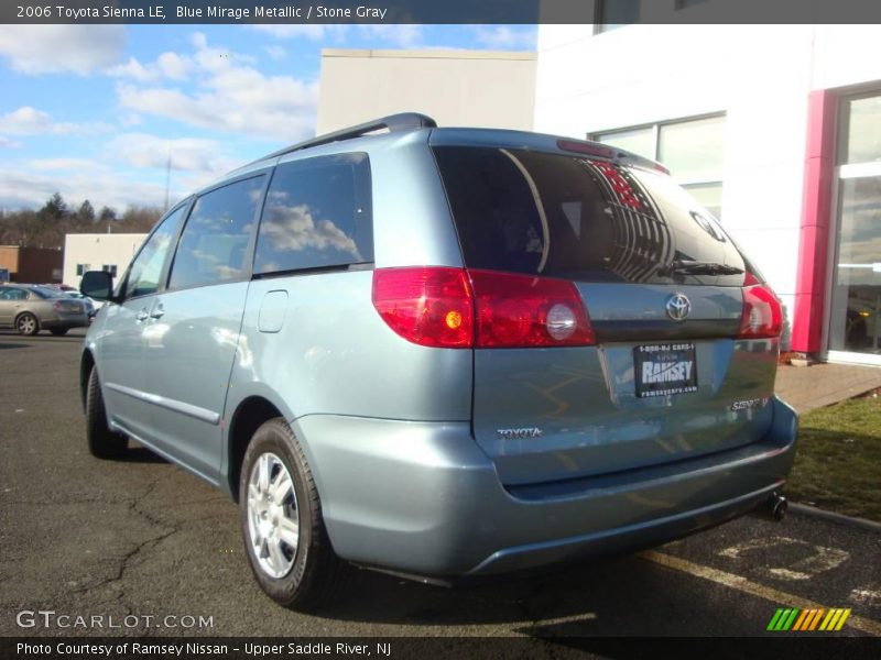 Blue Mirage Metallic / Stone Gray 2006 Toyota Sienna LE
