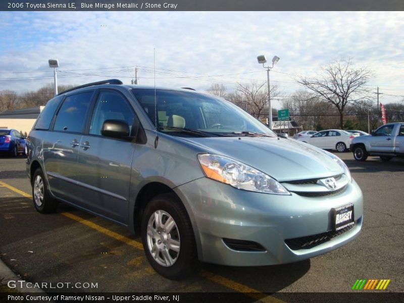 Blue Mirage Metallic / Stone Gray 2006 Toyota Sienna LE