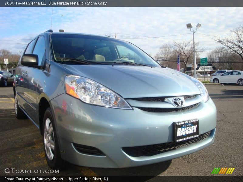 Blue Mirage Metallic / Stone Gray 2006 Toyota Sienna LE
