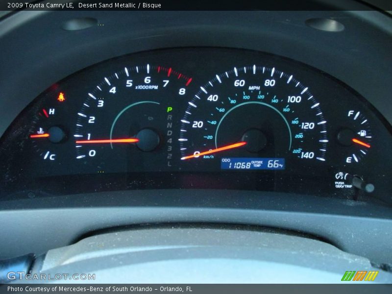 Desert Sand Metallic / Bisque 2009 Toyota Camry LE