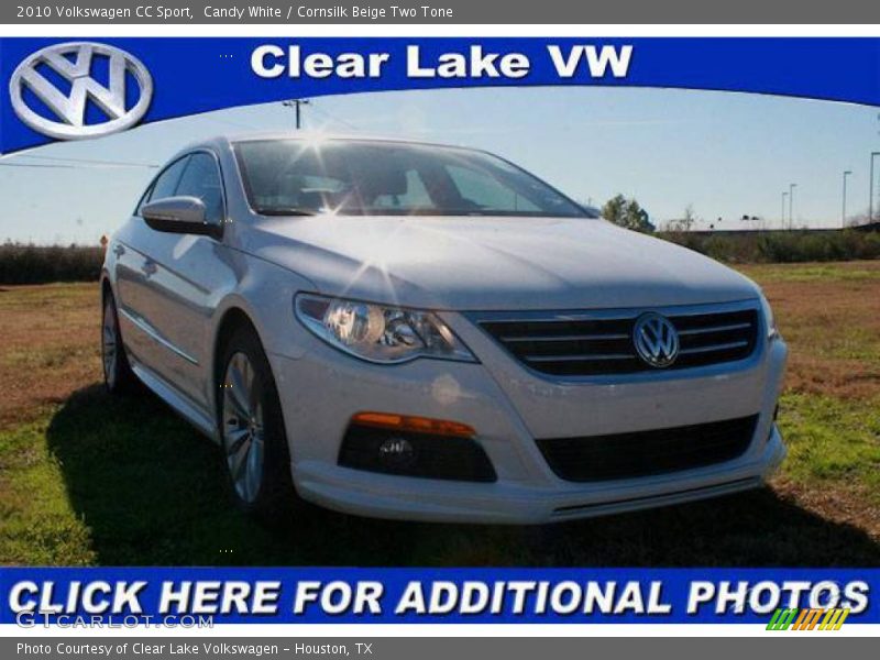 Candy White / Cornsilk Beige Two Tone 2010 Volkswagen CC Sport