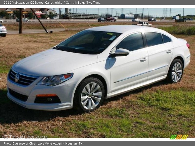 Candy White / Cornsilk Beige Two Tone 2010 Volkswagen CC Sport