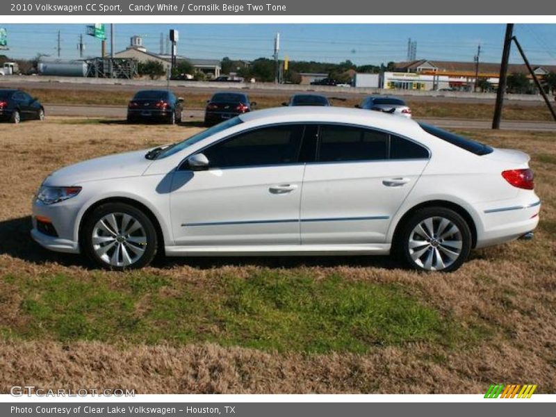 Candy White / Cornsilk Beige Two Tone 2010 Volkswagen CC Sport