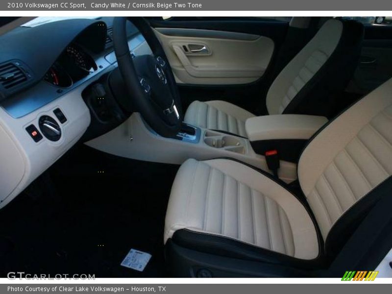 Candy White / Cornsilk Beige Two Tone 2010 Volkswagen CC Sport