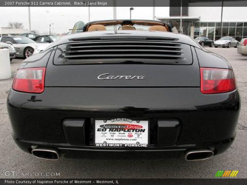 Black / Sand Beige 2007 Porsche 911 Carrera Cabriolet
