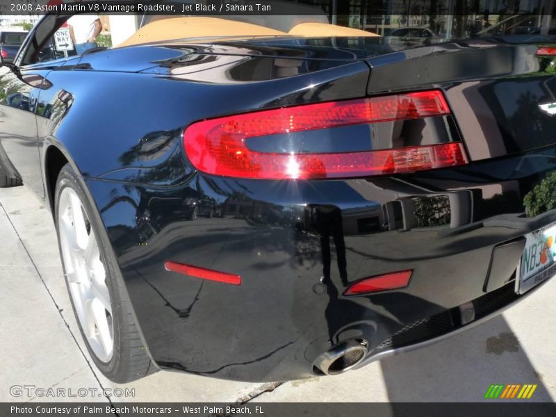Jet Black / Sahara Tan 2008 Aston Martin V8 Vantage Roadster
