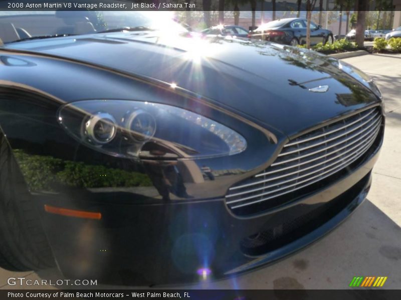 Jet Black / Sahara Tan 2008 Aston Martin V8 Vantage Roadster