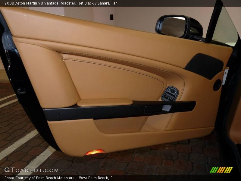 Jet Black / Sahara Tan 2008 Aston Martin V8 Vantage Roadster