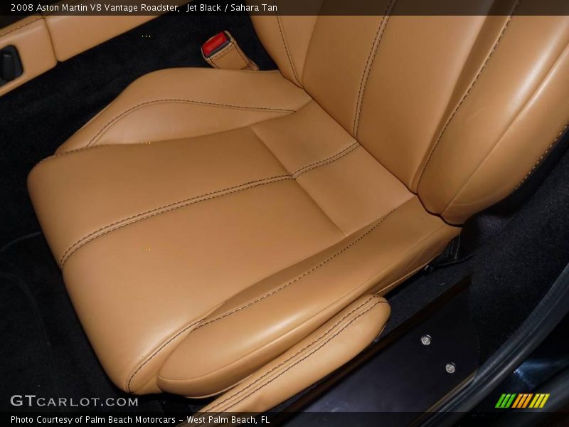 Jet Black / Sahara Tan 2008 Aston Martin V8 Vantage Roadster