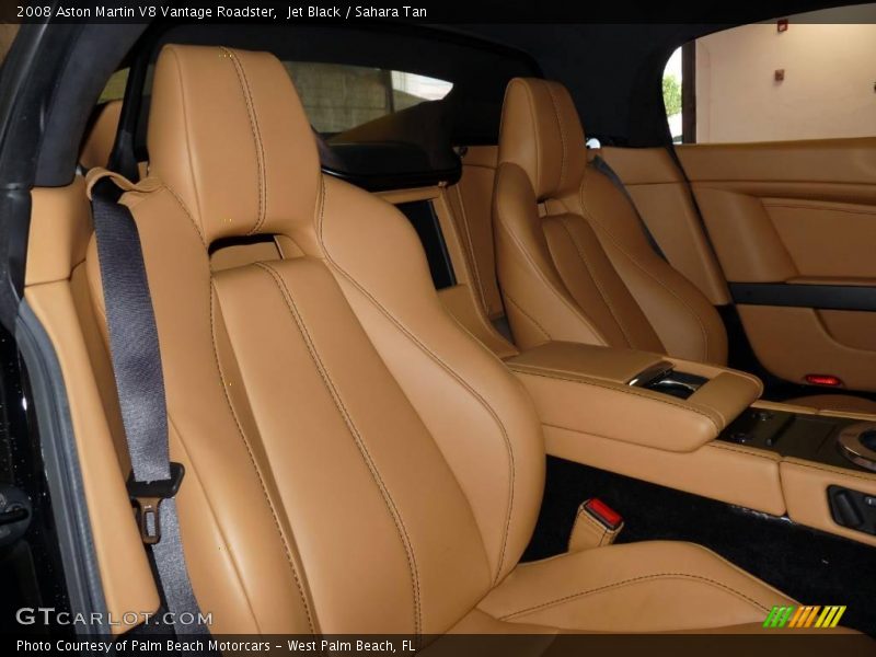 Jet Black / Sahara Tan 2008 Aston Martin V8 Vantage Roadster