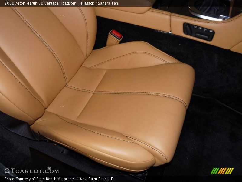 Jet Black / Sahara Tan 2008 Aston Martin V8 Vantage Roadster
