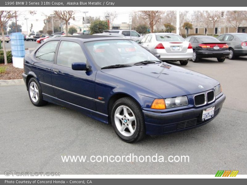 Alaska Blue Metallic / Gray 1996 BMW 3 Series 318ti Coupe
