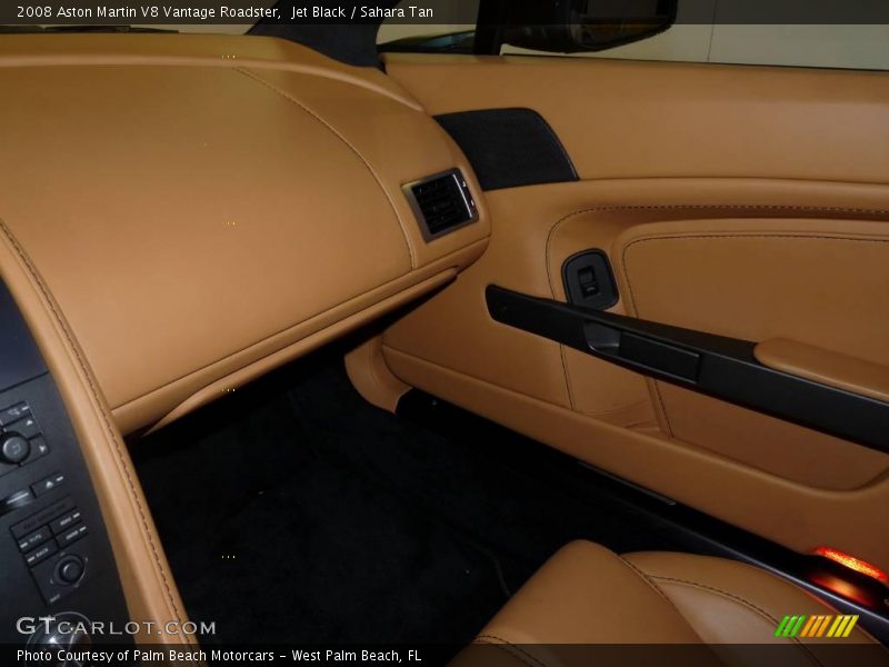 Jet Black / Sahara Tan 2008 Aston Martin V8 Vantage Roadster