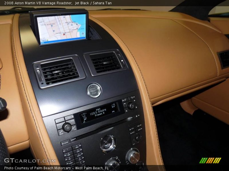 Jet Black / Sahara Tan 2008 Aston Martin V8 Vantage Roadster