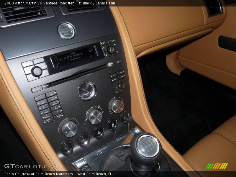 Jet Black / Sahara Tan 2008 Aston Martin V8 Vantage Roadster