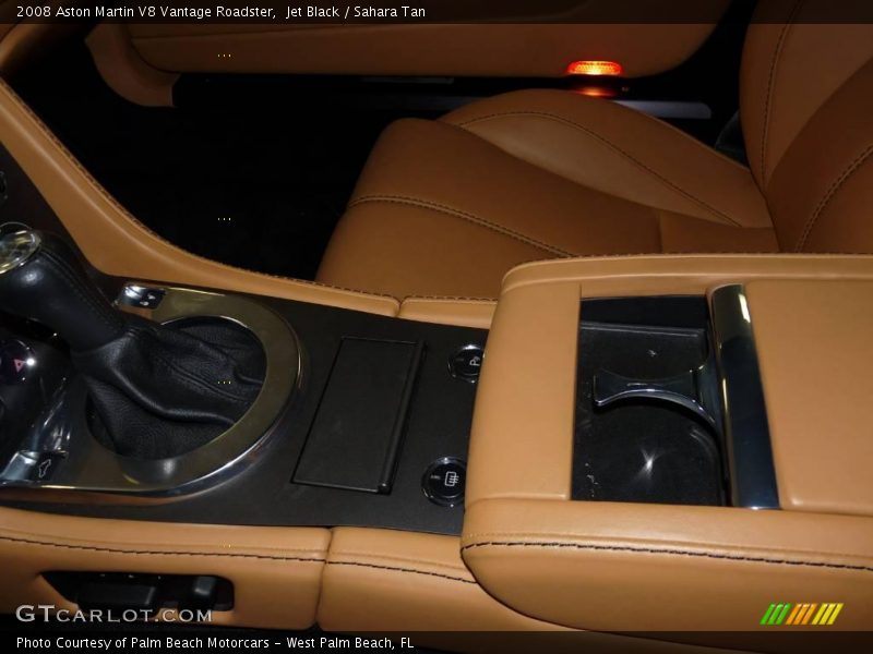 Jet Black / Sahara Tan 2008 Aston Martin V8 Vantage Roadster
