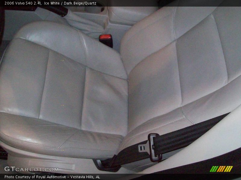 Ice White / Dark Beige/Quartz 2006 Volvo S40 2.4i