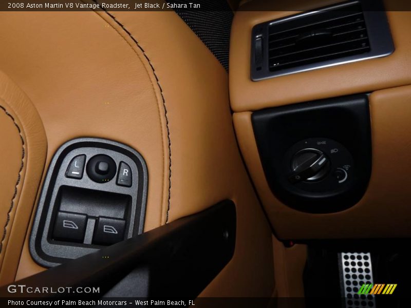 Jet Black / Sahara Tan 2008 Aston Martin V8 Vantage Roadster