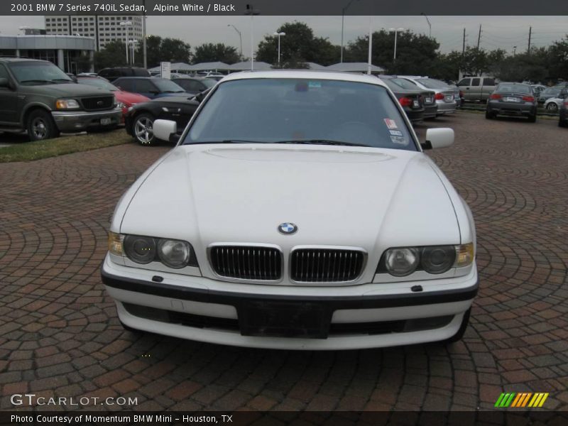 Alpine White / Black 2001 BMW 7 Series 740iL Sedan