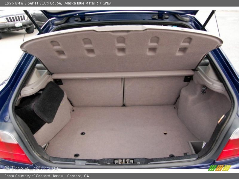 Alaska Blue Metallic / Gray 1996 BMW 3 Series 318ti Coupe