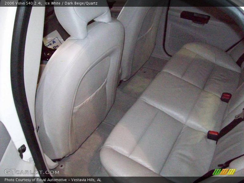 Ice White / Dark Beige/Quartz 2006 Volvo S40 2.4i
