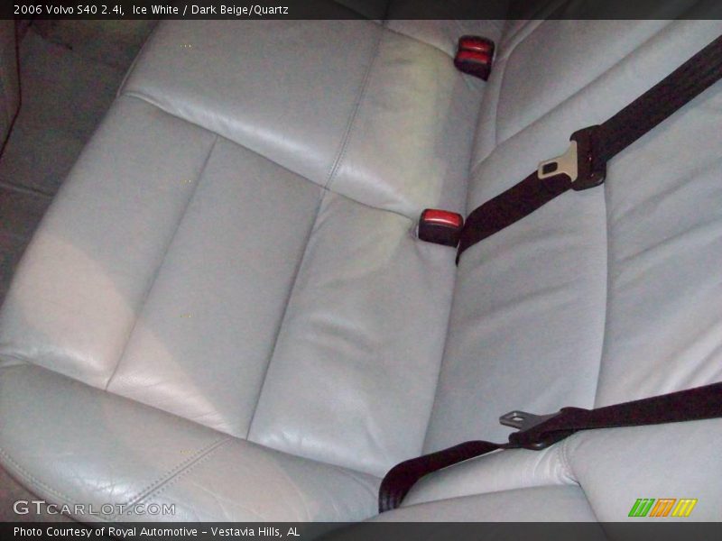 Ice White / Dark Beige/Quartz 2006 Volvo S40 2.4i