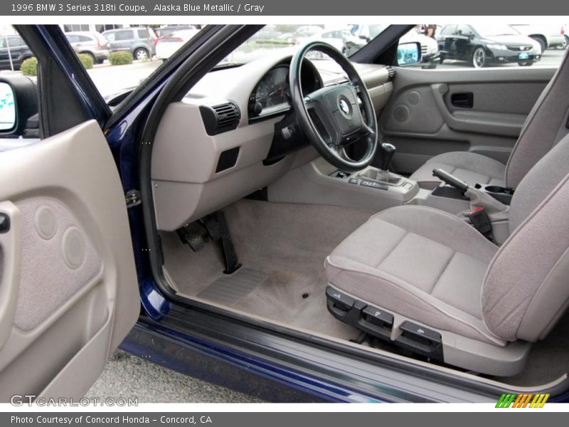 Alaska Blue Metallic / Gray 1996 BMW 3 Series 318ti Coupe