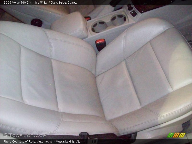 Ice White / Dark Beige/Quartz 2006 Volvo S40 2.4i