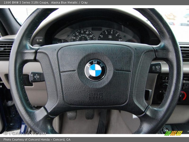 Alaska Blue Metallic / Gray 1996 BMW 3 Series 318ti Coupe