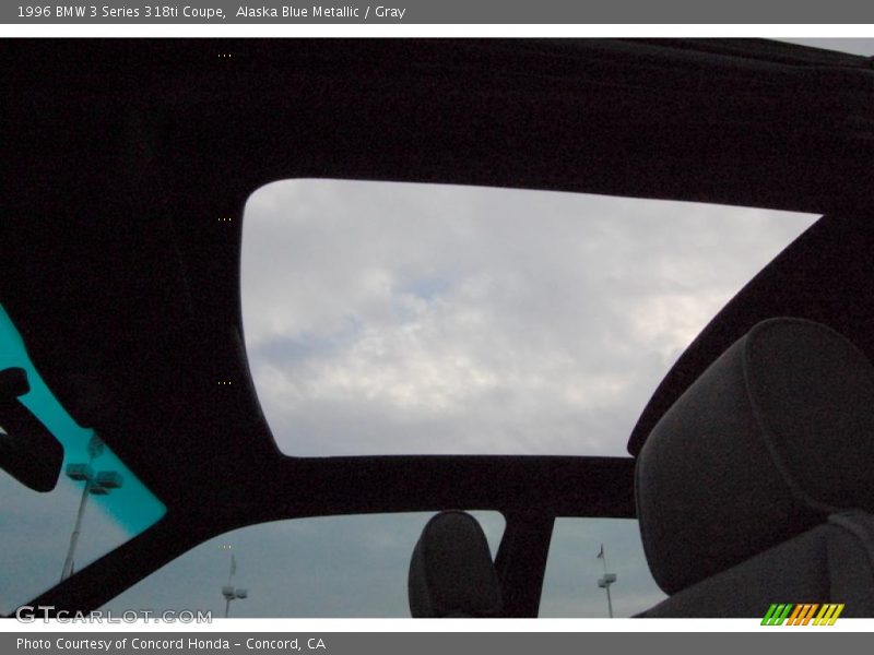 Alaska Blue Metallic / Gray 1996 BMW 3 Series 318ti Coupe