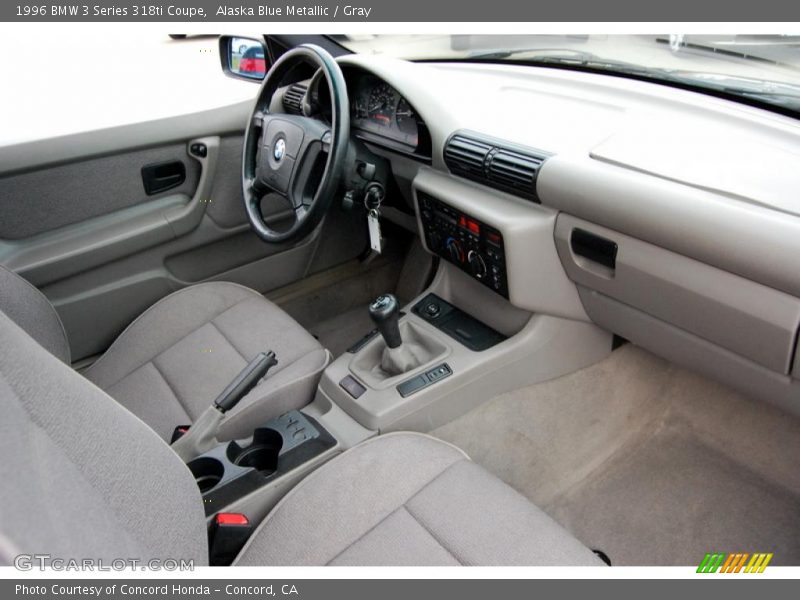 Alaska Blue Metallic / Gray 1996 BMW 3 Series 318ti Coupe