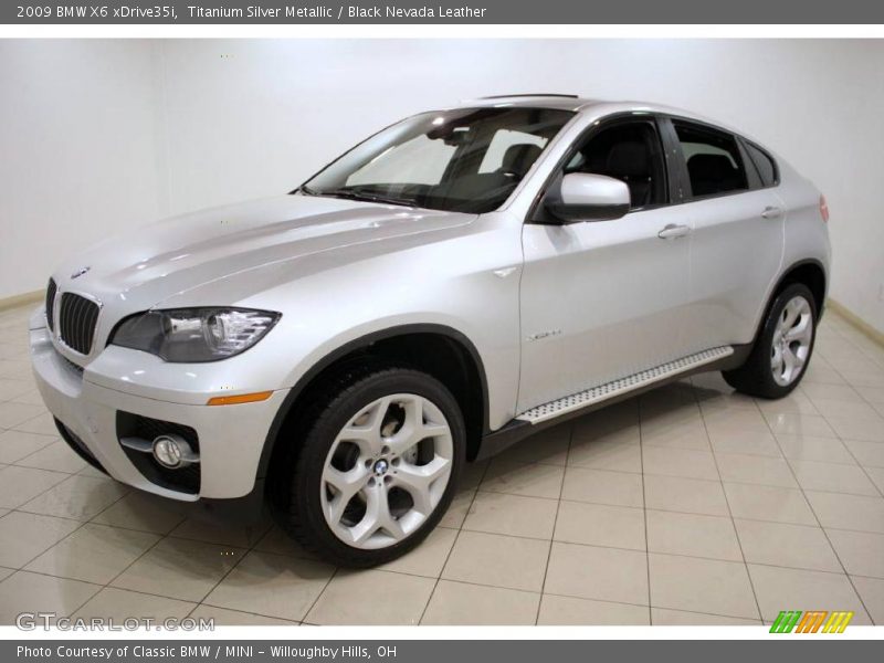Titanium Silver Metallic / Black Nevada Leather 2009 BMW X6 xDrive35i
