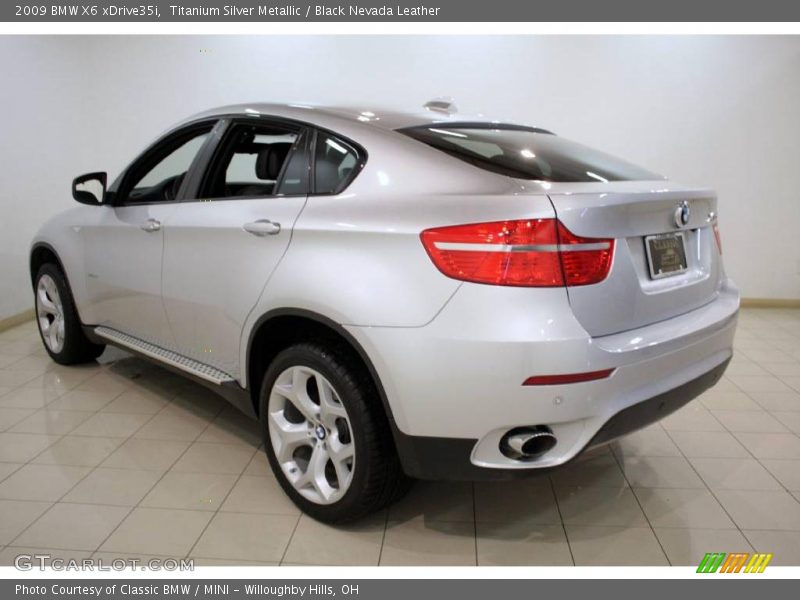 Titanium Silver Metallic / Black Nevada Leather 2009 BMW X6 xDrive35i