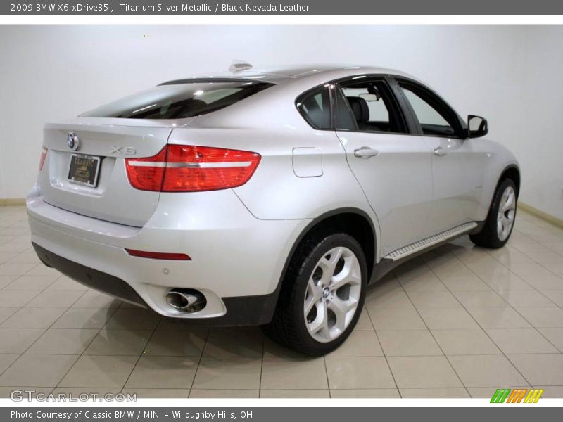 Titanium Silver Metallic / Black Nevada Leather 2009 BMW X6 xDrive35i