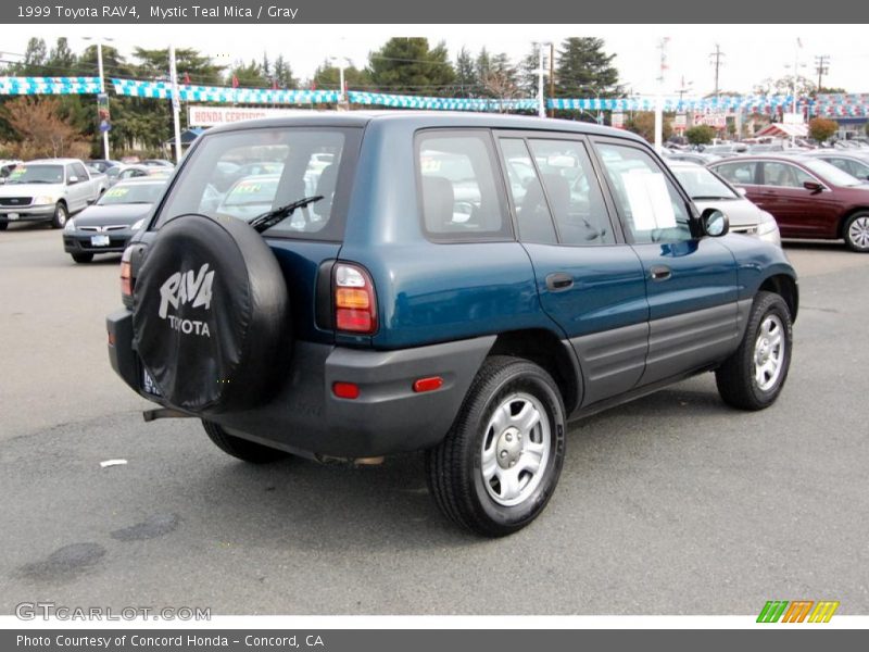 Mystic Teal Mica / Gray 1999 Toyota RAV4