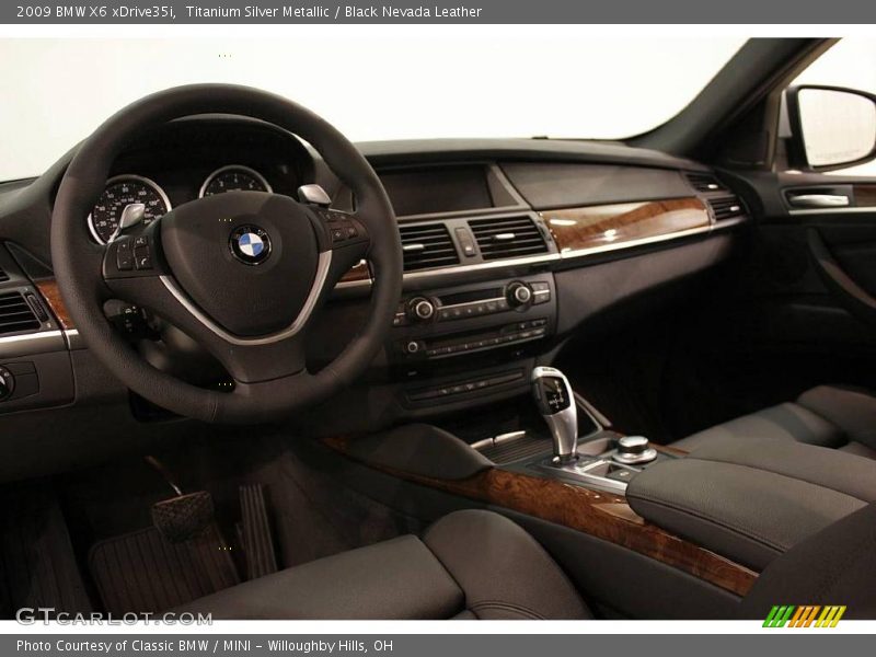 Titanium Silver Metallic / Black Nevada Leather 2009 BMW X6 xDrive35i
