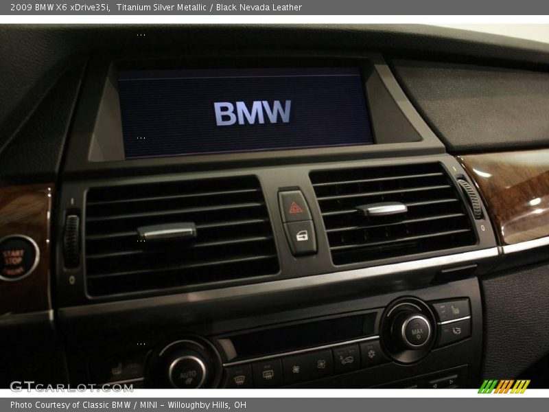 Titanium Silver Metallic / Black Nevada Leather 2009 BMW X6 xDrive35i