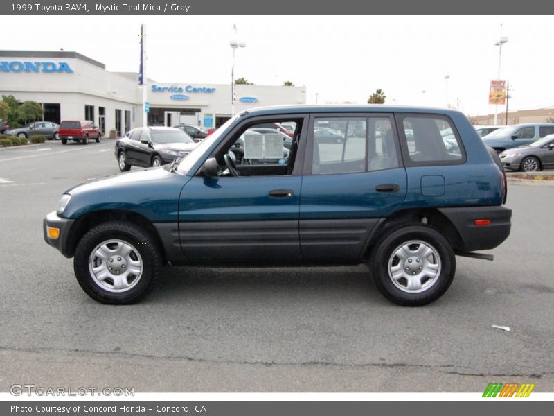 Mystic Teal Mica / Gray 1999 Toyota RAV4