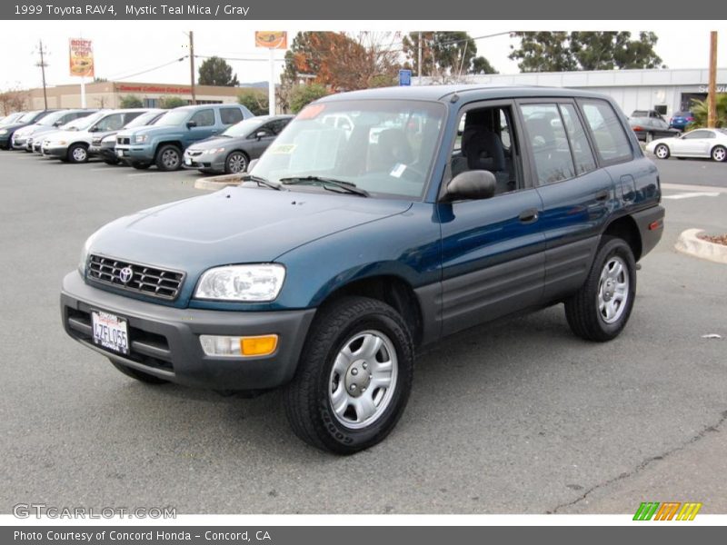 Mystic Teal Mica / Gray 1999 Toyota RAV4