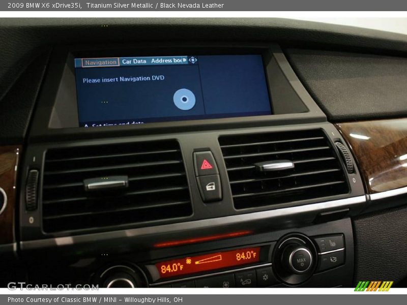 Titanium Silver Metallic / Black Nevada Leather 2009 BMW X6 xDrive35i