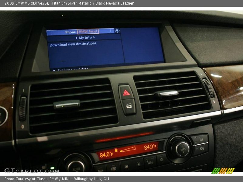 Titanium Silver Metallic / Black Nevada Leather 2009 BMW X6 xDrive35i