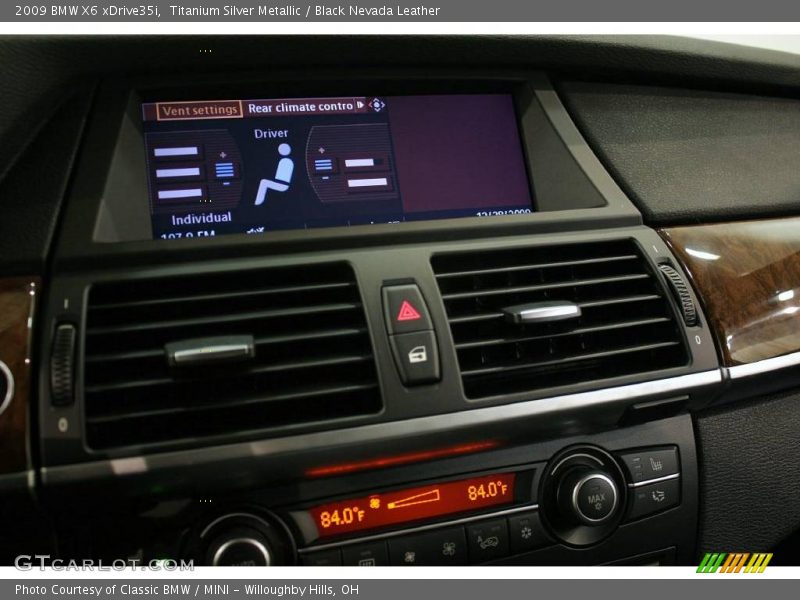 Titanium Silver Metallic / Black Nevada Leather 2009 BMW X6 xDrive35i