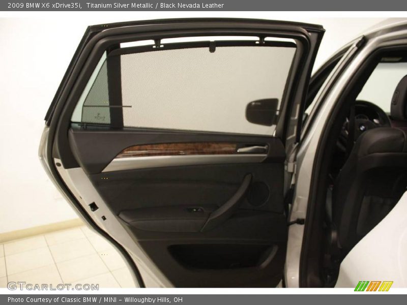 Titanium Silver Metallic / Black Nevada Leather 2009 BMW X6 xDrive35i