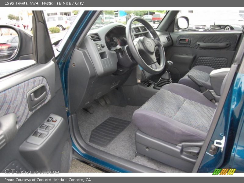 Mystic Teal Mica / Gray 1999 Toyota RAV4