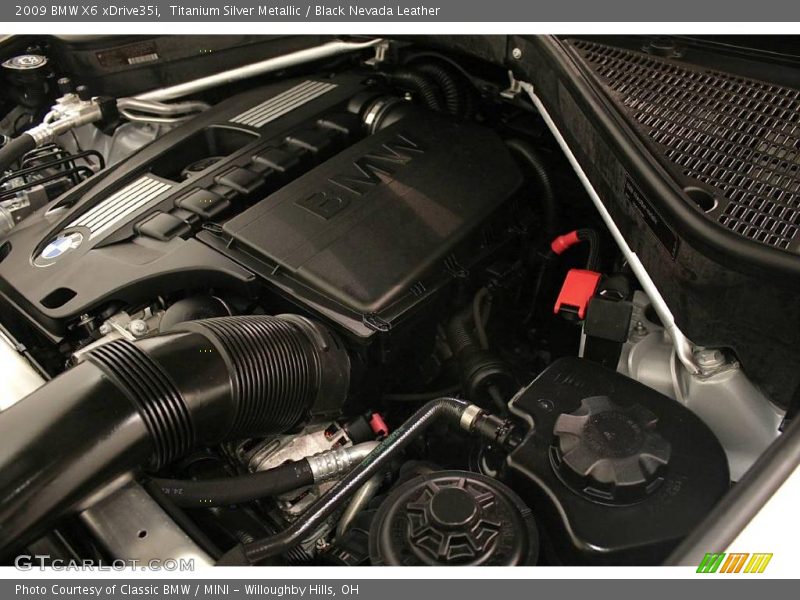 Titanium Silver Metallic / Black Nevada Leather 2009 BMW X6 xDrive35i