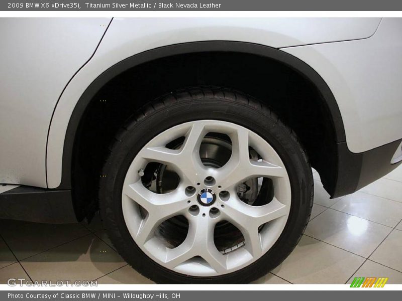 Titanium Silver Metallic / Black Nevada Leather 2009 BMW X6 xDrive35i