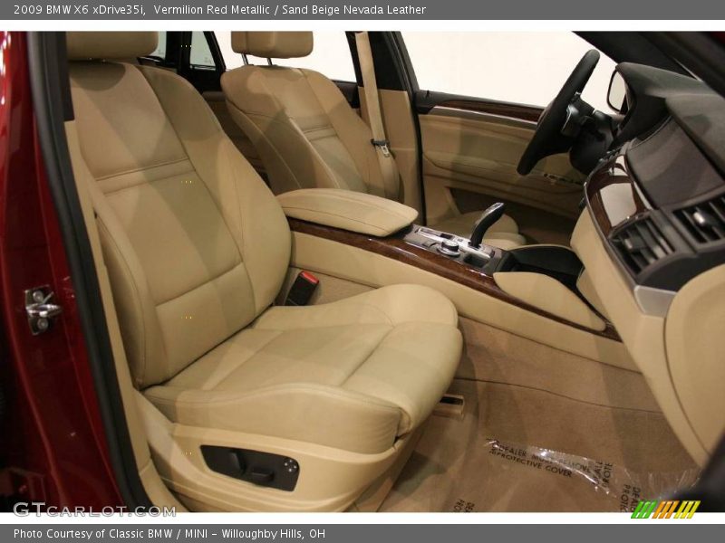 Vermilion Red Metallic / Sand Beige Nevada Leather 2009 BMW X6 xDrive35i