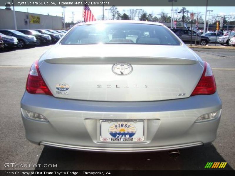 Titanium Metallic / Dark Stone 2007 Toyota Solara SE Coupe